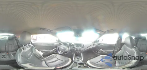 2015 Hyundai Veloster Turbo из США, поврежденный, VIN KMHTC6AE1FU229897